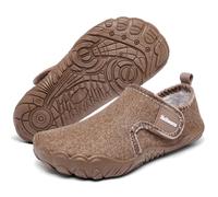 Heiiwarm Hausschuhe Kinder Junge Pantoffeln Kinder Leichtes Gewicht Superfit Hausschuhe MäDchen Braun 29