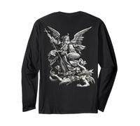 Heiliger Erzengel Michael besiegt Satan Christian Langarmshirt