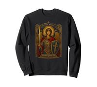 Heiliger Erzengel Michael religiöse Ikone orthodoxes Kunstwerk Sweatshirt