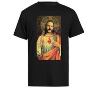 Heiliger Lemmy Männliches Schwarzes T-Shirt Für Herren, Kurzärmeliges T-Shirt