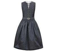 Heimatgwand Damen Dirndl Enna Kleid Für Besondere Anlässe, Grau, 36 EU