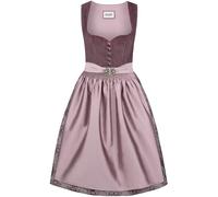 Heimatgwand Damen Dirndl Indira Kleid Für Besondere Anlässe, Aubergine, 32 EU