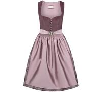 Heimatgwand Damen Dirndl Indira Kleid Für Besondere Anlässe, Aubergine, 42 EU