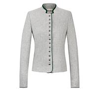 Heimatgwand Damen Elisabeth Trachtenjacke, hellgrau grün, 38