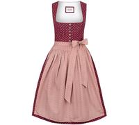 Heimatgwand Damen Gina Midi Dirndl, Bordeaux, 46