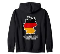 Heimatliebe Modern Gedacht Deutschland Karte Flagge Kapuzenjacke