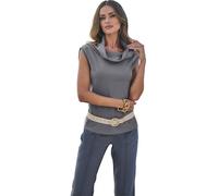 Heine Blusentop in Grau - Größe 44 | Damen Blusen