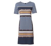 Jerseykleid HEINE "Jersey-Kleid", Damen, Gr. 40, Normalgrößen, bunt, 95% Viskose, 5% Elasthan, bedruckt, gemustert, kurz, Rundhals, Kleider Jerseykleid (92381900-40) bunt