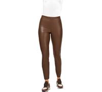 Heine Kunstlederhose in Hellbraun - Größe 42 | Damenhosen