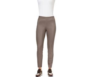 Heine Kunstlederhose in Taupe - Größe 42 | Damenhosen