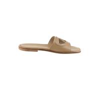 Heine Leder-Pantoletten in Beige - Größe 37 | Damen Pantoletten
