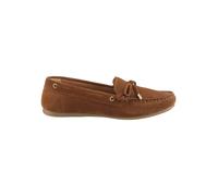 Heine Leder-Slipper in Hellbraun - Größe 38 | Damen Schuhe Halbschuhe