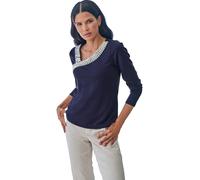 Heine Longsleeve in Dunkelblau - Größe 40 | Damen Tops