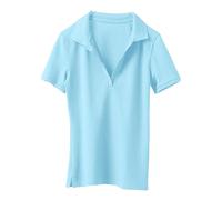 Heine Poloshirt in Hellblau - Größe 42 | Damen Tops