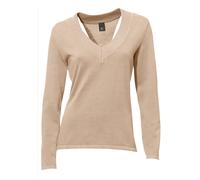 Heine Pullover in Beige - Größe 42 | Damen Pullover Cardigans