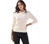Heine Pullover in Creme - Größe 38 | Damen Pullover Cardigans
