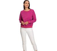 Sweatshirt HEINE, Damen, Gr. 40, pink (fuchsia), 100% Baumwolle, unifarben, Rundhals, Sweatshirts Sweatshirt (41889428-40) fuchsia