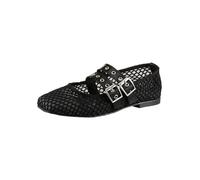Heine Spangenballerinas in Schwarz - Größe 38 | Damen Ballerinas