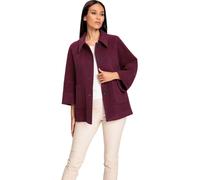 Outdoorjacke HEINE, Damen, Gr. 42, rot (bordeaux), 50% Polyester, 50% Wolle, meliert, unifarben, Jacken Outdoorjacke (58601204-42) bordeaux