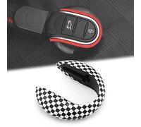 Heinmo für Cooper S Countryman F54 F55 F56 F57 F60 Schlüsselschale Schlüsselanhänger Schlüsselabdeckung Kettenseil Schlüsselbundlegierung Zubehör (Round Grid)