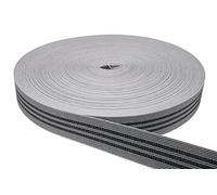 Heiro Polster Gummigurte Elastikmaterial Anthrazit Fest 5 cm breit Dehnung 45% Meterware