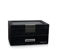 Heisse & Söhne Uhrenbox Monteray 20 Esche - Schwarz Seidenmatt