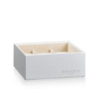 Heisse & Söhne Stapelbares Schmuckkästchen Mirage L - Unterteil: Uhrenbox für 6 Uhren - Braun