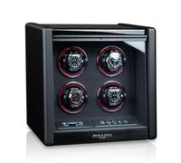 Heisse & Söhne Uhrenbeweger Madrid 4 - Schwarz Hochglanz