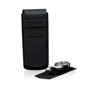 Heisse & Söhne Uhrenetui Mondo Saffiano- Schwarz/Schwarz