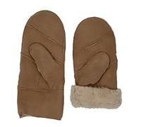 HEITMANN 100% Lammfell Handschuhe Fäustlinge Echt-Leder Herren NEU (XL, Beige)