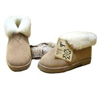 Heitmann Damen- und Herren Lammfell-Hauschuhe (385) (40, Beige)