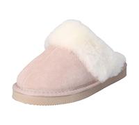 HEITMANN Damen- und Herren Lammfell-Hausschuhe Pantoffeln Beige (381) Größe 45 (38)