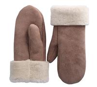 Heitmann Faust-Handschuhe "de luxe" für Damen Natur Größe M