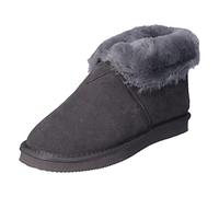 Heitmann-Felle Lammfell Hausschuhe anthrazit Größe 40