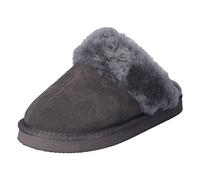 Heitmann-Felle Lammfell Pantoffeln Puschen Slipper Hausschuhe (43, antrazit)