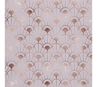 HEKO PANELS Oxford Wasserdichte Meterware Canvas Polyester Stoff Zum Nähen, Möbel- und Dekostoffe, Handwerken, Wasserabweisend, Blickdicht, Art Deco Rosegold, 2 Meter 155 x 200 cm