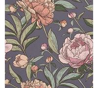 HEKO PANELS Oxford Wasserdichte Meterware Canvas-Stoff Polyester Zum Nähen Möbelstoffe Dekostoffe Handwerken Wasserabweisend Blickdicht Blumen 5 Meter 155 x 500 cm