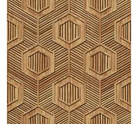 HEKO PANELS Oxford Wasserdichte Meterware Canvas-Stoff Polyester Zum Nähen Möbelstoffe Dekostoffe Handwerken Wasserabweisend Blickdicht Im Holz Geschnitten 5 Meter 155 x 500 cm