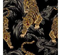 HEKO PANELS Oxford Wasserdichte Meterware Canvas-Stoff Polyester Zum Nähen Nähstoffe Dekostoffe Wasserabweisend Blickdicht Tiger 5 Meter 155 x 500 cm