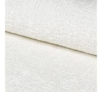 Heko Panels Polsterstoff Meterware Bouclé Optik Premium Stoff Aus PES Teddystoff Nähstoffe Möbelstoffe Dekostoffe Handwerken UV-beständig Wasserdicht Tenza Weiß 1 Meter 143 x 100 cm