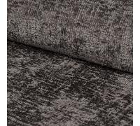 Heko Panels Polsterstoff Meterware Bouclé Optik Premium Stoff Aus PES Teddystoff Nähstoffe Möbelstoffe Dekostoffe Handwerken UV-beständig Wasserdicht Tenza Anthrazit 1 Meter 143 x 100 cm