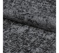 Heko Panels Polsterstoff Meterware Bouclé Optik Premium Stoff Aus PES Teddystoff Nähstoffe Möbelstoffe Dekostoffe Handwerken UV-beständig Wasserdicht Tenza Graphit Dunkelgrau 1 Meter 143 x 100 cm