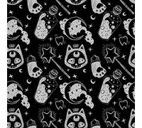 HEKO PANELS Stoff Oxford Wasserdichte Meterware Canvas Polyester Stoff Zum Nähen Nähstoffe Möbelstoffe Dekostoffe Wasserabweisend Blickdicht Zauberei Hexerei 5 Meter 155 x 500 cm