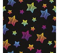 HEKO PANELS Stoff Oxford Wasserdichte Meterware Canvas-Stoff Polyester Stoff Zum Nähen Nähstoffe Dekostoffe Wasserabweisend Blickdicht Sterne 2 Meter 155 x 200 cm