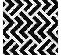 HEKO PANELS Stoff Oxford Wasserdichte Meterware Canvas-Stoff Polyester Stoff Zum Nähen Nähstoffe Dekostoffe Wasserabweisend Blickdicht Geometrisch Schwarz Weiß 1 Meter 155 x 100 cm
