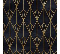 HEKO PANELS Stoff Oxford Wasserdichte Meterware Canvas-Stoff Polyester Stoff Zum Nähen Nähstoffe Dekostoffe Wasserabweisend Blickdicht Art Deco Geometrisch 1 Meter 155 x 100 cm