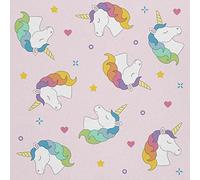 HEKO PANELS Stoff Oxford Wasserdichte Meterware Canvas-Stoff Polyester Stoff Zum Nähen Nähstoffe Möbelstoffe Dekostoffe Handwerken Wasserabweisend Blickdicht Einhörner 5 Meter 155 x 500 cm