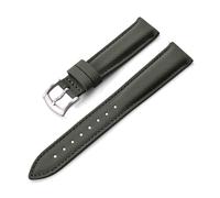 HELBAY Beschichtete Herren-Uhrenarmbänder aus Canvas, 18/19/20/22 mm, wasserabweisende Sportarmbänder aus Textil,Grün-Silber,18 mm