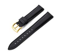 HELBAY Beschichtete Herren-Uhrenarmbänder aus Canvas, 18/19/20/22 mm, wasserabweisende Sportarmbänder aus Textil,Schwarzgold,19 mm