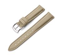 HELBAY Beschichtete Herren-Uhrenarmbänder aus Canvas, 18/19/20/22 mm, wasserabweisende Sportarmbänder aus Textil,Khaki-Silber,20 mm